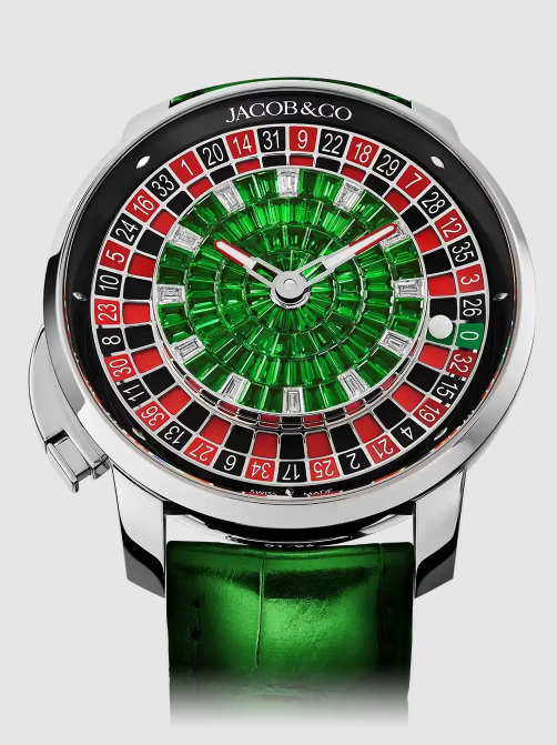 Jacob & Co casino tourbillon TSAVORITE BAGUETTE replica watch CA100.30.AB.BC.A